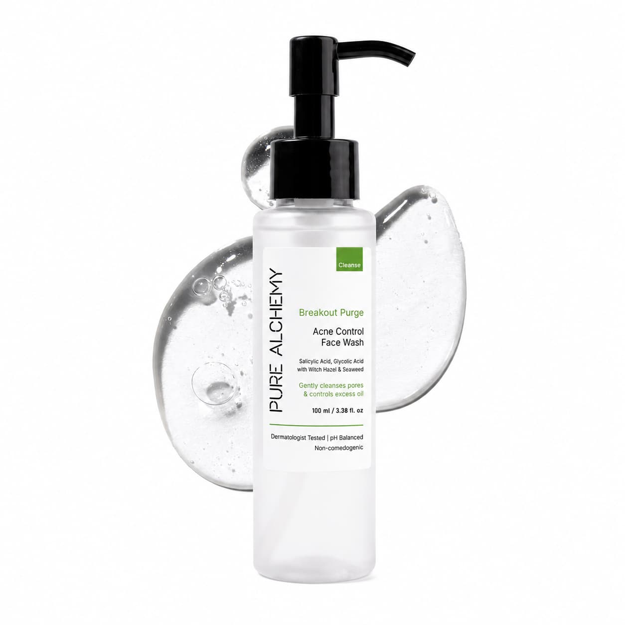 Breakout Purge - Deep Clarifying Anti - Acne, Oil - Control Face Wash - Pure Alchemy