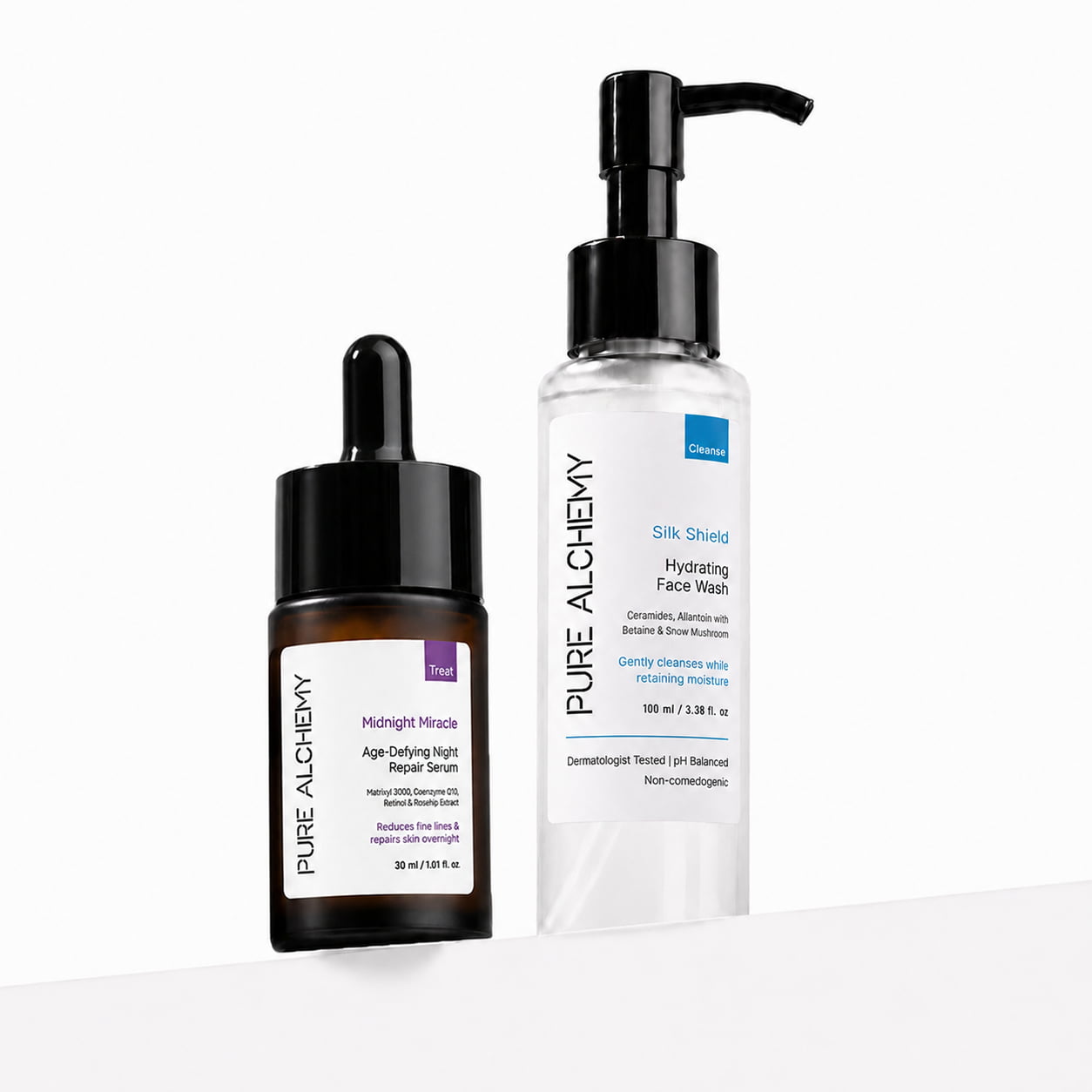 Hydration and Overnight Renewal Value Pack | Hydrating Face Wash + Night Renewal Serum